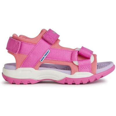 J450WA01411 Geox Dziewczęce J Borealis Girl A sandały, Fuksja Lt Coral, 29 EU J450WA01411 Geox Dziewczęce J Borealis Girl A sandały, Fuksja Lt Coral, 29 EU