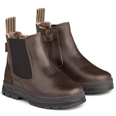 WF337i Wheat Dziecięce buty dziecięce Chelsea, kozaki zimowe Chai, wełna Tex, 90% skóra, 10% zamsz, oddychające, wodoodporne buty śnieżne, 3053 Dark Brown, 34 EU WF337i Wheat Dziecięce buty dziecięce Chelsea, kozaki zimowe Chai, wełna Tex, 90% skóra, 10% zamsz, oddychające, wodoodporne buty śnieżne, 3053 Dark Brown, 34 EU