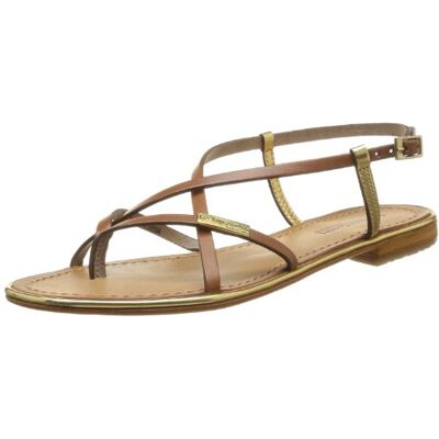 C02142_797 Les Tropéziennes par M. Belarbi Damskie sandały Monaco Slingback, Braun Tan Or, 36 EU C02142_797 Les Tropéziennes par M. Belarbi Damskie sandały Monaco Slingback, Braun Tan Or, 36 EU
