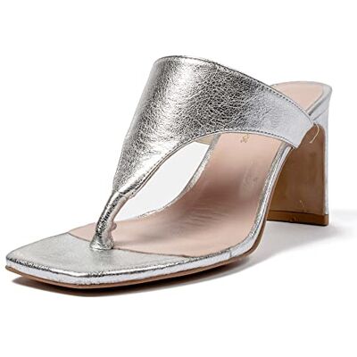 O_SAYO_S60_35 L37 HANDMADE SHOES Sandały damskie Sayonara Heeled, Silver, 35 EU O_SAYO_S60_35 L37 HANDMADE SHOES Sandały damskie Sayonara Heeled, Silver, 35 EU
