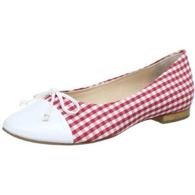 5101046_4002-7 Högl shoe fashion GmbH 5-101046-40020 baleriny damskie, wielokolorowa Mehrfarbig Red Weiss 4002-41 EU 5101046_4002-7 Högl shoe fashion GmbH 5-101046-40020 baleriny damskie, wielokolorowa Mehrfarbig Red Weiss 4002-41 EU