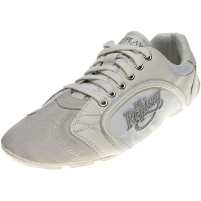 GMM01.002.C0004S.061 12 UK Replay Bakar Fashion Trainer męski, biały, 44.5 EU GMM01.002.C0004S.061 12 UK Replay Bakar Fashion Trainer męski, biały, 44.5 EU