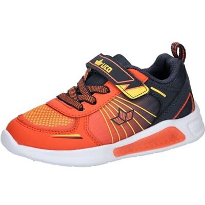 300281 Lico Blinky Boy Sneaker chłopięce buty sportowe, Pomarańczowy, granatowy, żółty, 35 EU 300281 Lico Blinky Boy Sneaker chłopięce buty sportowe, Pomarańczowy, granatowy, żółty, 35 EU