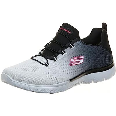 149536 Skechers Kobiety Summits Bright Charmer Trampki, Black & White Mesh/Trim, 35.5 EU 149536 Skechers Kobiety Summits Bright Charmer Trampki, Black & White Mesh/Trim, 35.5 EU