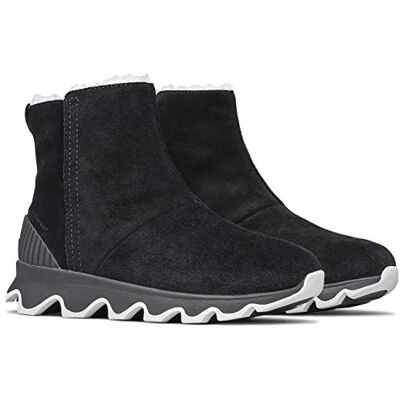 1808191_010 Sorel Kinetic Short Waterproof Botki Kobiety, Czarny Black Sea Salt, 36 EU 1808191_010 Sorel Kinetic Short Waterproof Botki Kobiety, Czarny Black Sea Salt, 36 EU