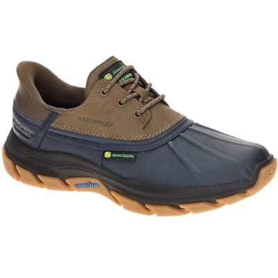 256002 Skechers Męski x John Deere RESPECTED TANZIER, Granatowe skórzane wykończenie Duraleather Tan, 43 EU 256002 Skechers Męski x John Deere RESPECTED TANZIER, Granatowe skórzane wykończenie Duraleather Tan, 43 EU