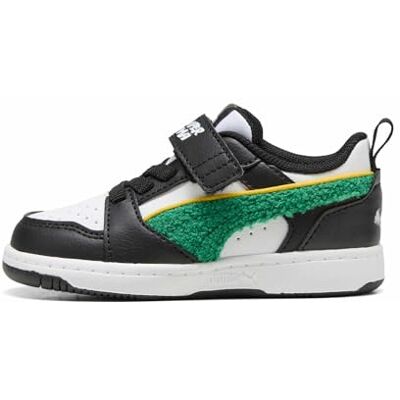 404396 PUMA Unisex Baby Rebound V6 Lo Super Ac+ Inf Sneaker, Puma Biały Archiwum Zielony PUMA Czarny, 20 EU 404396 PUMA Unisex Baby Rebound V6 Lo Super Ac+ Inf Sneaker, Puma Biały Archiwum Zielony PUMA Czarny, 20 EU