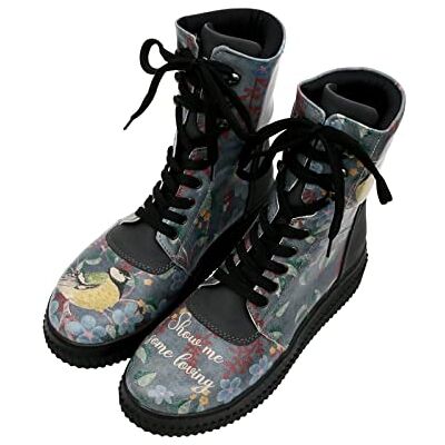 dgs022-ftb029 DOGO Vegan Future Boots botki damskie – Show Me Some Loving, niebieski, 36 EU dgs022-ftb029 DOGO Vegan Future Boots botki damskie – Show Me Some Loving, niebieski, 36 EU