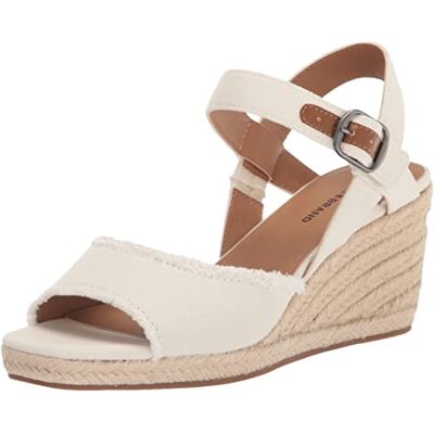 LK-MINDRA-100 Lucky Brand Damskie sandały na koturnie Mindra Espadrille, biały, 41 EU Szeroki LK-MINDRA-100 Lucky Brand Damskie sandały na koturnie Mindra Espadrille, biały, 41 EU Szeroki