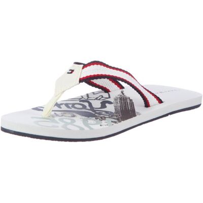 FU56813735 Tommy Hilfiger Francis 6B klapki japonki dziecięce, uniseks, biały biały White 100-31 EU FU56813735 Tommy Hilfiger Francis 6B klapki japonki dziecięce, uniseks, biały biały White 100-31 EU