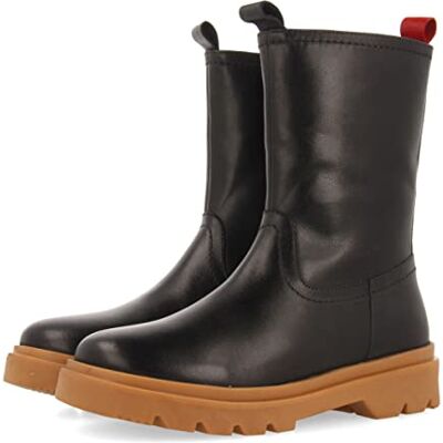 67191-P GIOSEPPO Czarne wysokie buty ze strzelankami dla dziewczynki i chłopca hadres, Czarny, 26 EU 67191-P GIOSEPPO Czarne wysokie buty ze strzelankami dla dziewczynki i chłopca hadres, Czarny, 26 EU