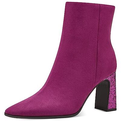 2-25303-41 MARCO TOZZI Damskie botki na obcasie , Grape Comb, 39 EU 2-25303-41 MARCO TOZZI Damskie botki na obcasie , Grape Comb, 39 EU