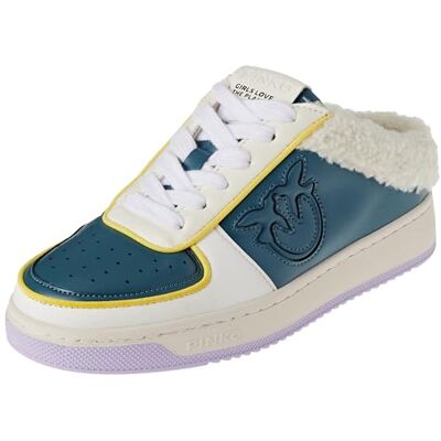 101944_A0VK Pinko Gary Sneaker Recycled PU damskie buty sportowe, Bgu biały, szary, żółty, 38 EU 101944_A0VK Pinko Gary Sneaker Recycled PU damskie buty sportowe, Bgu biały, szary, żółty, 38 EU