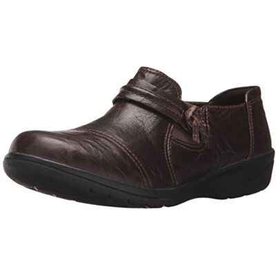 26128931-213 Clarks Damskie wsuwane mokasyny Cheyn Madi, Ciemnobrązowa skóra puchowa, 41.5 EU 26128931-213 Clarks Damskie wsuwane mokasyny Cheyn Madi, Ciemnobrązowa skóra puchowa, 41.5 EU