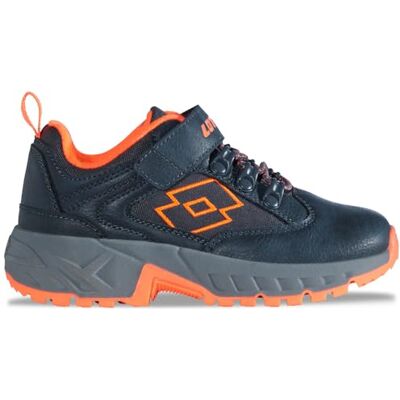 2600450K LOTTO Woodlark K Kids Sneaker buty dziecięce, uniseks, granatowy dla pomarańczy, 35 EU 2600450K LOTTO Woodlark K Kids Sneaker buty dziecięce, uniseks, granatowy dla pomarańczy, 35 EU
