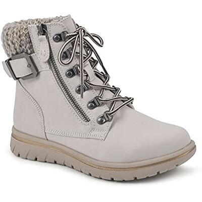 C32703 CLIFFS BY WHITE MOUNTAIN Women's Hearty Ankle Boot, Winter White/Fabric/Sweater, 7.5 W C32703 CLIFFS BY WHITE MOUNTAIN Women's Hearty Ankle Boot, Winter White/Fabric/Sweater, 7.5 W