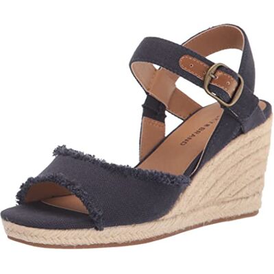 LK-MINDRA-401-7 M US Lucky Brand Damskie sandały Mindra Espadrille Wedge, Indygo 37 EU LK-MINDRA-401-7 M US Lucky Brand Damskie sandały Mindra Espadrille Wedge, Indygo 37 EU