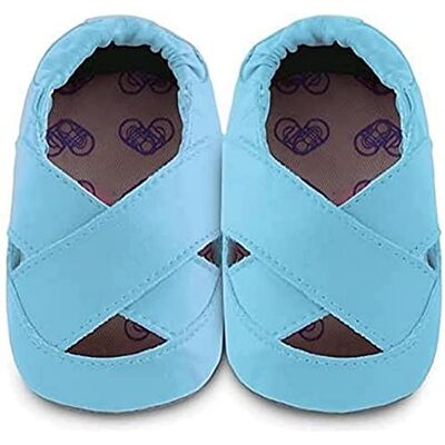 ShooShoos Shoo Shoos buty z miękkiej skóry z niebieską podeszwą balerinową rozmiar XL ShooShoos Shoo Shoos buty z miękkiej skóry z niebieską podeszwą balerinową rozmiar XL