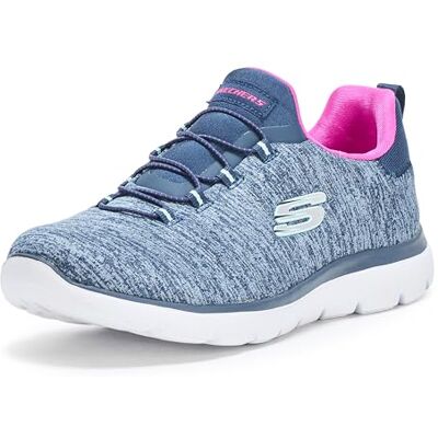 12983W Skechers Women's Summits-Quick Getaway Sneaker, Navy/Hot Pink, 5.5 Wide 12983W Skechers Women's Summits-Quick Getaway Sneaker, Navy/Hot Pink, 5.5 Wide