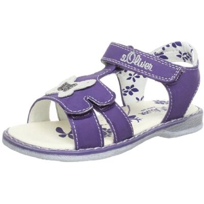 5-5-38212-20 S.Oliver Casual sandały dziewczęce, fioletowy Fioletowy Purple 519-28 EU 5-5-38212-20 S.Oliver Casual sandały dziewczęce, fioletowy Fioletowy Purple 519-28 EU