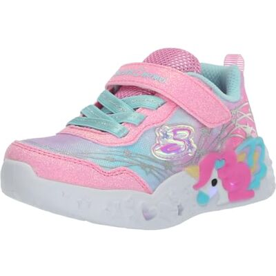 302299L-PKTQ Skechers Buty sportowe dziewczęce, Różowe błyszczące siateczkowe wykończenie, 35.5 EU 302299L-PKTQ Skechers Buty sportowe dziewczęce, Różowe błyszczące siateczkowe wykończenie, 35.5 EU