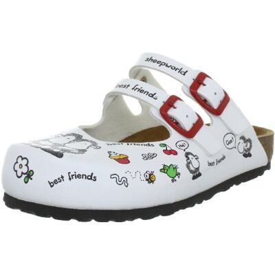 500117 Sheepworld Kapcie dziewczęce, biały biały biały biały 3-36 EU 500117 Sheepworld Kapcie dziewczęce, biały biały biały biały 3-36 EU