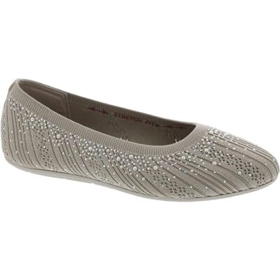 158765-TPE Skechers Cleo 2.0 Glitzy Daze damskie baleriny, brązowy (taupe), 41 EU 158765-TPE Skechers Cleo 2.0 Glitzy Daze damskie baleriny, brązowy (taupe), 41 EU