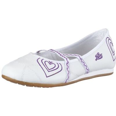 LICO Gina 450006, baleriny dziewczęce, biały Weiss Weiss Lila 32 EU LICO Gina 450006, baleriny dziewczęce, biały Weiss Weiss Lila 32 EU