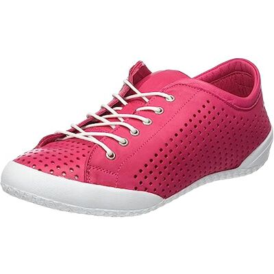 0345767 Andrea Conti Damskie buty sznurowane półbuty skórzane Sneaker z perforacją , magenta, 40 EU 0345767 Andrea Conti Damskie buty sznurowane półbuty skórzane Sneaker z perforacją , magenta, 40 EU