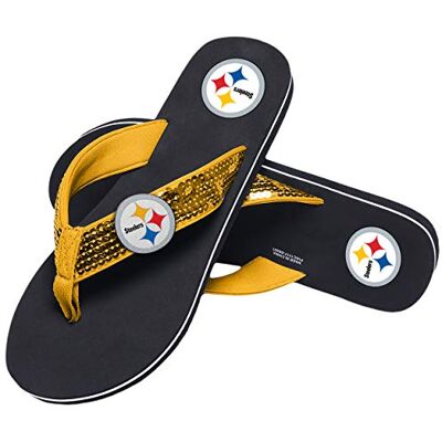 FFWMNFSQNPSM FOCO Klapki z cekinami, damskie klapki z cekinami Houston Texans damskie małe Pittsburgh Steelers Medium FFWMNFSQNPSM FOCO Klapki z cekinami, damskie klapki z cekinami Houston Texans damskie małe Pittsburgh Steelers Medium