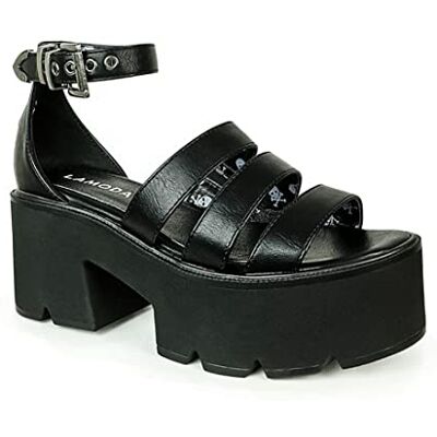 LMF 2602 - Black Pu LAMODA Sandały na platformie Busy Bee, EU 40, Black Pu, 40 EU LMF 2602 - Black Pu LAMODA Sandały na platformie Busy Bee, EU 40, Black Pu, 40 EU