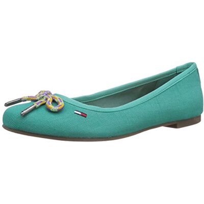 EN56818715_SEA GREEN 835 Hilfiger Denim ALLEN 11D baleriny damskie zamknięte, zielony zielony Sea Green 835-36 EU EN56818715_SEA GREEN 835 Hilfiger Denim ALLEN 11D baleriny damskie zamknięte, zielony zielony Sea Green 835-36 EU