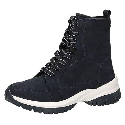 9-26259-41 CAPRICE Damskie botki sznurowane Airmotion ze skóry, odporne na działanie wody, szerokość G, Ocean Suede, 40 EU 9-26259-41 CAPRICE Damskie botki sznurowane Airmotion ze skóry, odporne na działanie wody, szerokość G, Ocean Suede, 40 EU