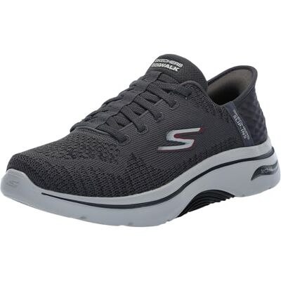 216601 Skechers Męskie trampki wsuwane Go Walk Arch Fit 2.0 Grand Select 2 SneakerSneaker, Węgiel drzewny i czerwony materiał, 44 EU 216601 Skechers Męskie trampki wsuwane Go Walk Arch Fit 2.0 Grand Select 2 SneakerSneaker, Węgiel drzewny i czerwony materiał, 44 EU