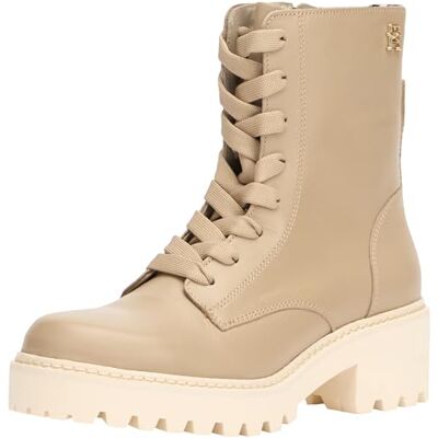 FW0FW08305 Tommy Hilfiger Damskie eleganckie sznurowane buty na średnim obcasie, BEŻOWY, 40 EU FW0FW08305 Tommy Hilfiger Damskie eleganckie sznurowane buty na średnim obcasie, BEŻOWY, 40 EU