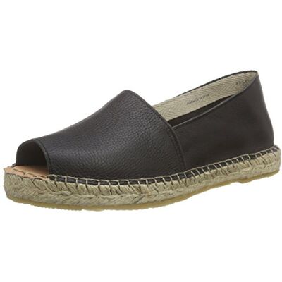 16050980_Black SELECTED FEMME Sfkamilla Peeptoe espadryle damskie, czarny czarny Black 36 EU 16050980_Black SELECTED FEMME Sfkamilla Peeptoe espadryle damskie, czarny czarny Black 36 EU