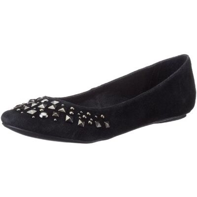 208-8901 Buffalo Baleriny damskie -1 pig Suede, czarny Czarny Black610-41 EU 208-8901 Buffalo Baleriny damskie -1 pig Suede, czarny Czarny Black610-41 EU