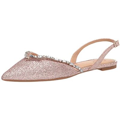 JW4006 Jewel Badgley Mischka Damski balet Camden płaski, Różany brokat 37 EU JW4006 Jewel Badgley Mischka Damski balet Camden płaski, Różany brokat 37 EU