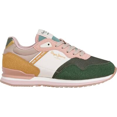 PGS400007 Pepe Jeans London Bet G Sneak, zielony (Forest Khaki Green), 44 EU, Zielony Las Khaki Zielony, 33 EU PGS400007 Pepe Jeans London Bet G Sneak, zielony (Forest Khaki Green), 44 EU, Zielony Las Khaki Zielony, 33 EU
