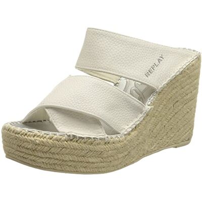 GWP4G .000.C0017S Replay Damskie kapcie Jess Mule, 061 White, 40 EU GWP4G .000.C0017S Replay Damskie kapcie Jess Mule, 061 White, 40 EU