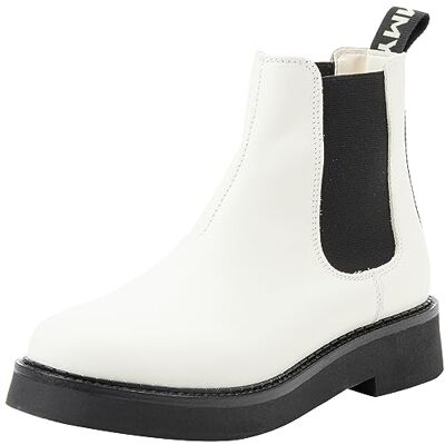 EN0EN02311 Tommy Jeans Damskie buty Tjw Chelsea Flat Boot Mid, Biały bogaty krem, 39 EU EN0EN02311 Tommy Jeans Damskie buty Tjw Chelsea Flat Boot Mid, Biały bogaty krem, 39 EU