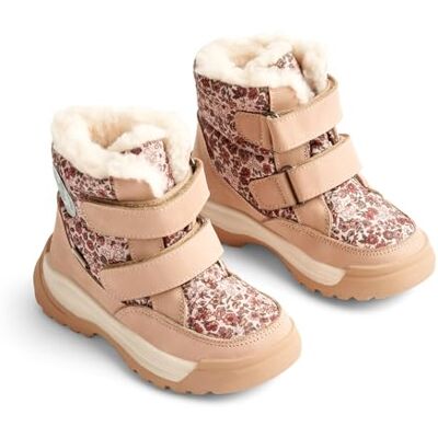 WF357i Wheat Unisex dziecięce buty zimowe Millas Klett Tex Print, skóra, 50% tkanina, oddychające, wodoszczelne buty śnieżne, 2031 Rose Dawn, 31 EU WF357i Wheat Unisex dziecięce buty zimowe Millas Klett Tex Print, skóra, 50% tkanina, oddychające, wodoszczelne buty śnieżne, 2031 Rose Dawn, 31 EU