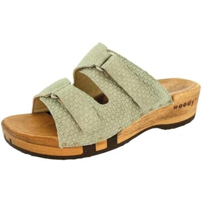 6123 Woody Damskie buty drewniane Melina, Sandały, jadeitowa zieleń, 36 EU, zielony jadeitowy 6123 Woody Damskie buty drewniane Melina, Sandały, jadeitowa zieleń, 36 EU, zielony jadeitowy