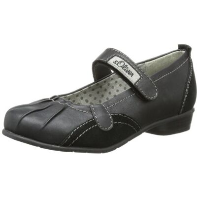 5-5-42618-22 s.Oliver Casual baleriny dziewczęce, Czarny (Black 001), 33 EU 5-5-42618-22 s.Oliver Casual baleriny dziewczęce, Czarny (Black 001), 33 EU