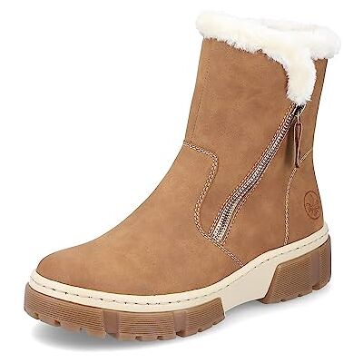 X8661-24 Rieker Damskie buty Ankle Boots X8661, damskie botki, luźna wkładka, Braun 24, 42 EU X8661-24 Rieker Damskie buty Ankle Boots X8661, damskie botki, luźna wkładka, Braun 24, 42 EU