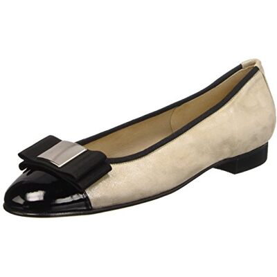 Ahead Gabriele Baleriny damskie zamknięte 840724, czarny czarny Nero Ecru 39.5 EU Ahead Gabriele Baleriny damskie zamknięte 840724, czarny czarny Nero Ecru 39.5 EU