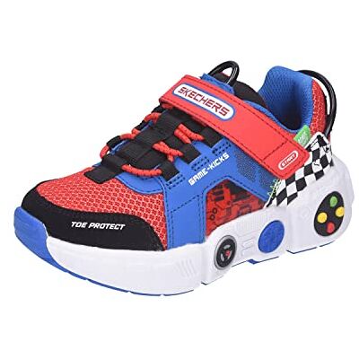 402260L Skechers Blmt Sneaker chłopięce , Niebieski, syntetyczny, czerwony, tekstylny, wiele wykończeń, 28 EU 402260L Skechers Blmt Sneaker chłopięce , Niebieski, syntetyczny, czerwony, tekstylny, wiele wykończeń, 28 EU