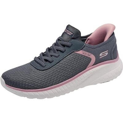 117498-GRY Skechers Damskie wsuwane buty bez użycia rąk Bobs Squad Chaos Stroke of LuckSneaker, szary, 7 117498-GRY Skechers Damskie wsuwane buty bez użycia rąk Bobs Squad Chaos Stroke of LuckSneaker, szary, 7