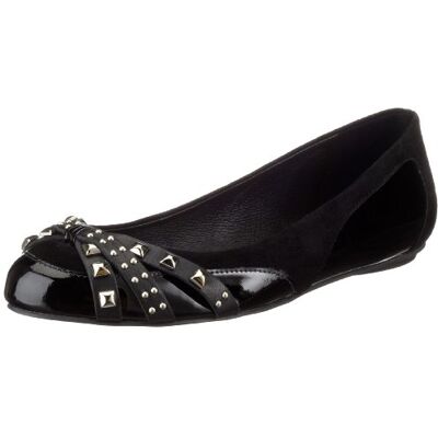 Buffalo 16499-667 Pat soft suede nappa, baleriny damskie, czarny Czarny Black01-40 EU Buffalo 16499-667 Pat soft suede nappa, baleriny damskie, czarny Czarny Black01-40 EU