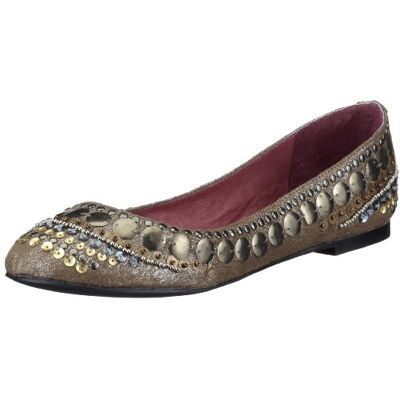 Buffalo 209-4063 printed imi suede, baleriny damskie, szary szary taupe01-36 EU Buffalo 209-4063 printed imi suede, baleriny damskie, szary szary taupe01-36 EU